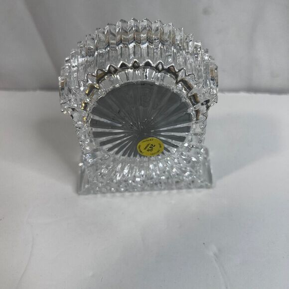 Imperial Crystal NEW 24% Lead Crystal Grandfather Clock 3.5" x 4" Desk Decor - Picture 2 of 11